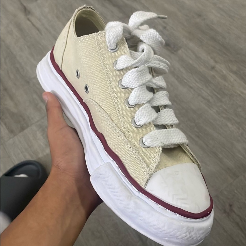 PETERSON" OG Sole Canvas Low-top Sneaker  Maison MIHARA YASUHIRO